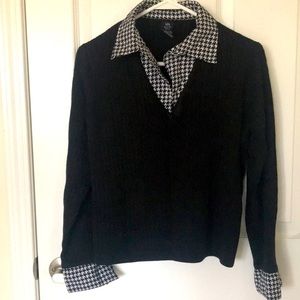 Fooler blouse black and white